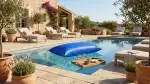 Rangement astucieux : l'étagère de piscine idéale